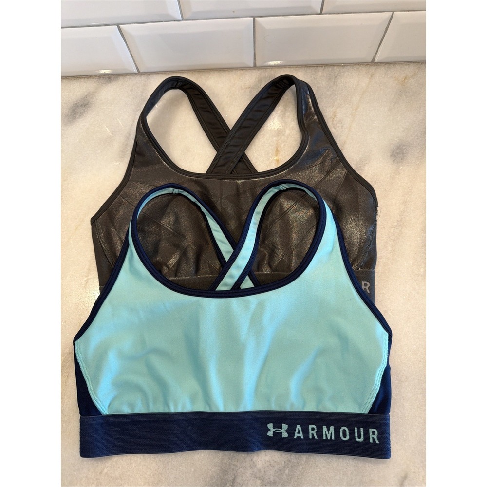 Set Of 2 Under Armour‎ Compression Sports Bra Women's Size M